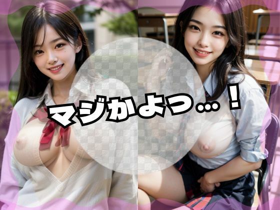 【オカズぱふぱふ】JK編 Vol.2｜透け制服＆ぶっかけ妄想アルバム50枚 - サンプル画像 2