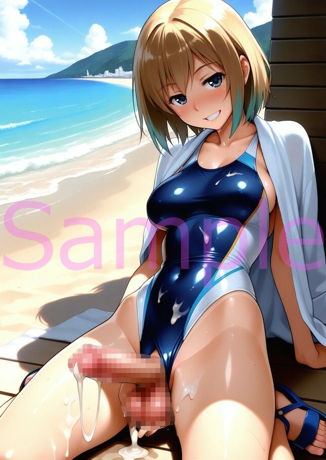ふたなりちゃんの玉もみ屋外露出日記01金髪癒し系美女編 - サンプル画像 8