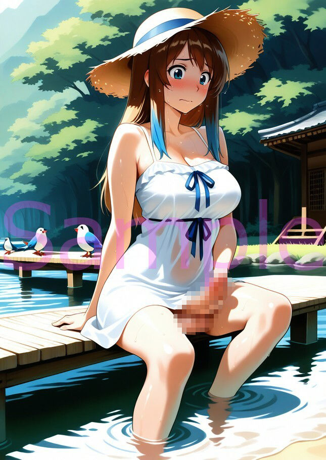 ふたなりちゃんの玉もみ屋外露出日記01金髪癒し系美女編 - サンプル画像 10
