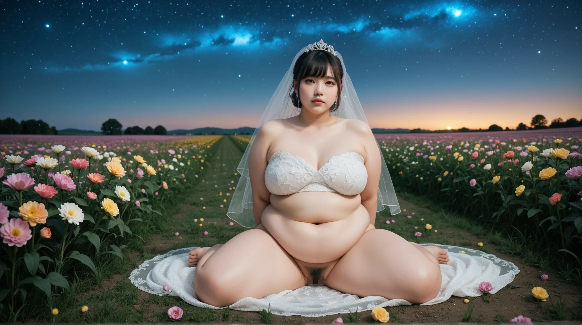 ぽっちゃりがウェディングドレス着て押しかけて来た - サンプル画像 4
