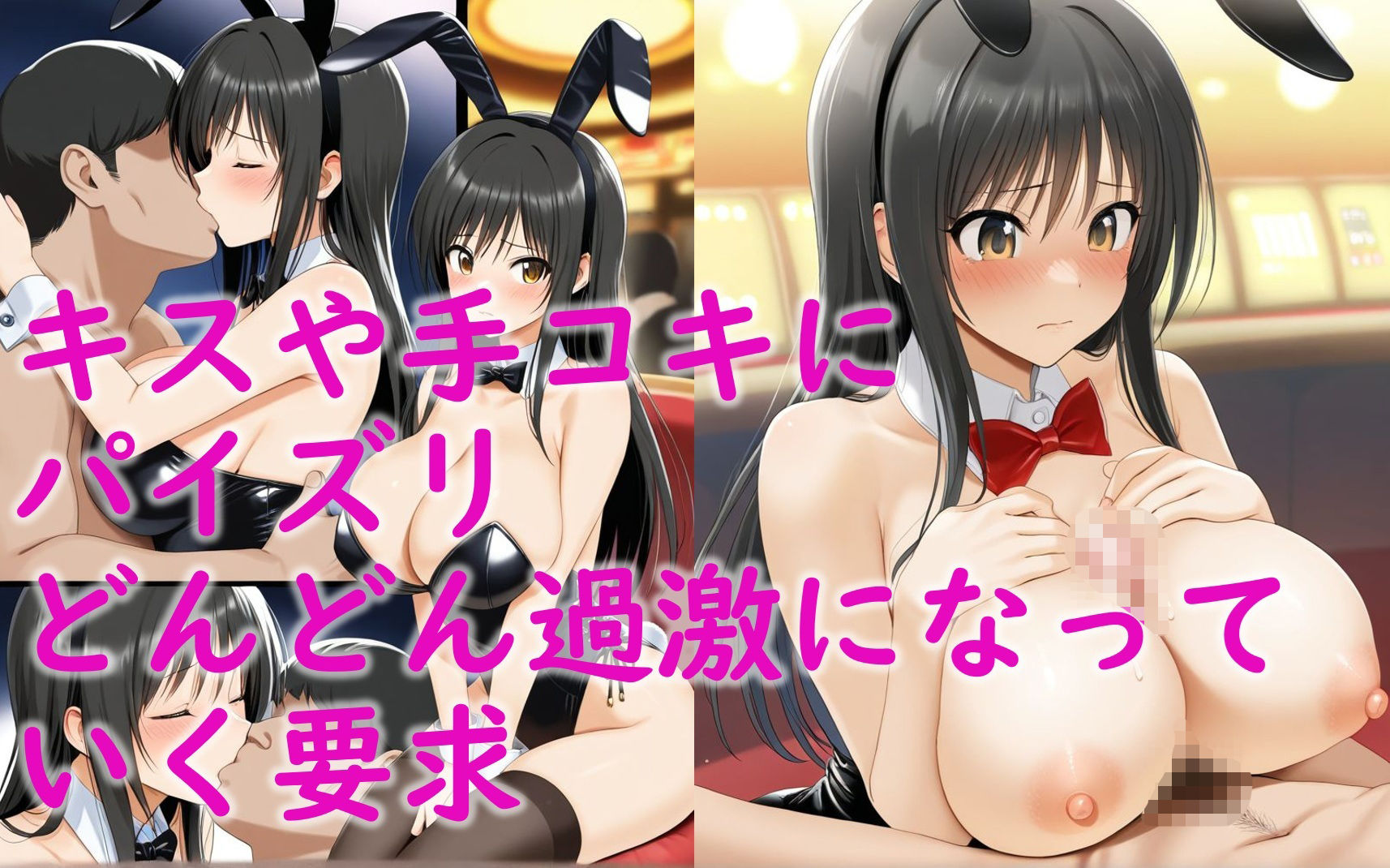 古〇川唯がバニーガール姿でセクハラされる話 - サンプル画像 5