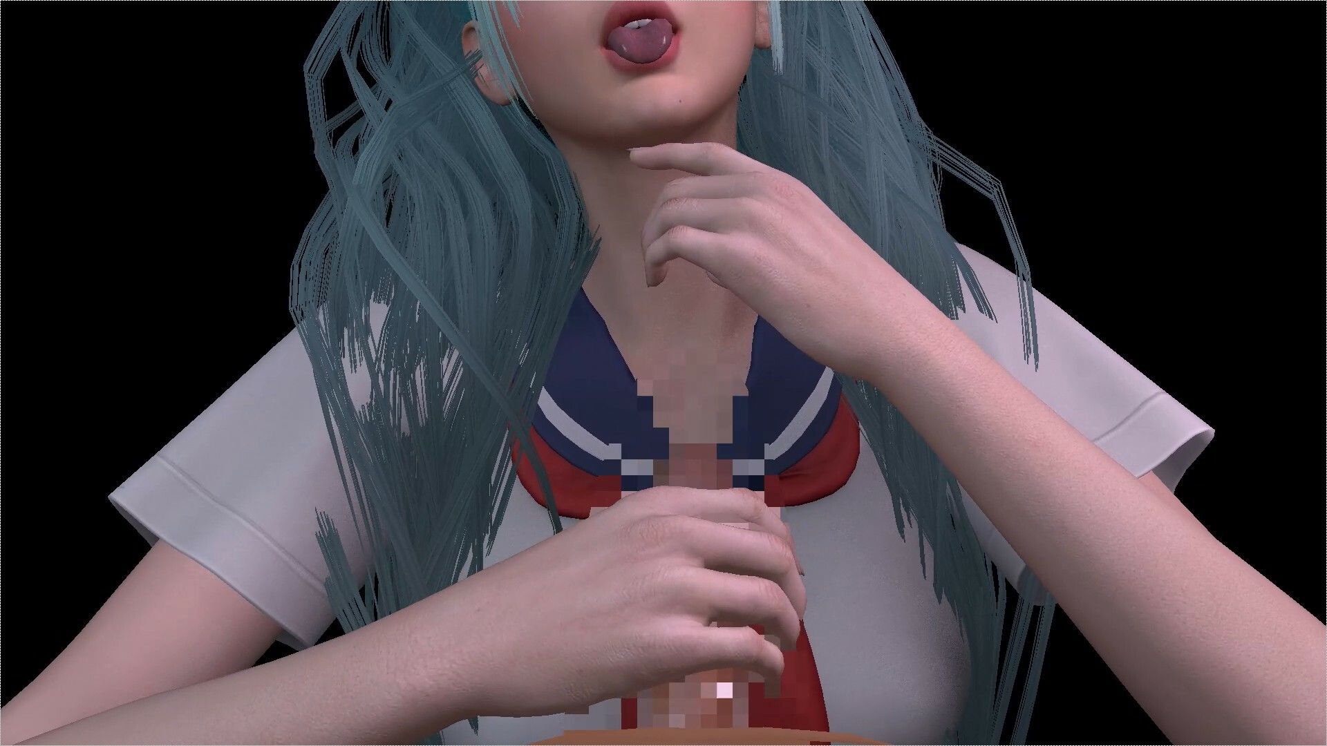 【ROMV305】初音ミク「手こきフェラチオパイズリぶっかけお掃除フェラJKセーラー服」 - サンプル画像 1
