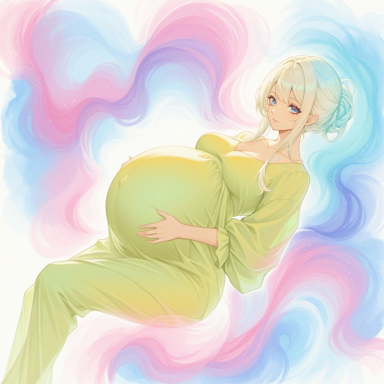 幻想妊婦的なイラスト集 - サンプル画像 2