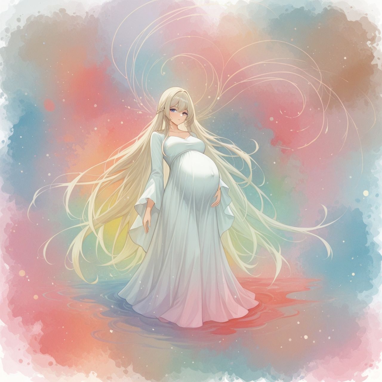 幻想妊婦的なイラスト集 - サンプル画像 7