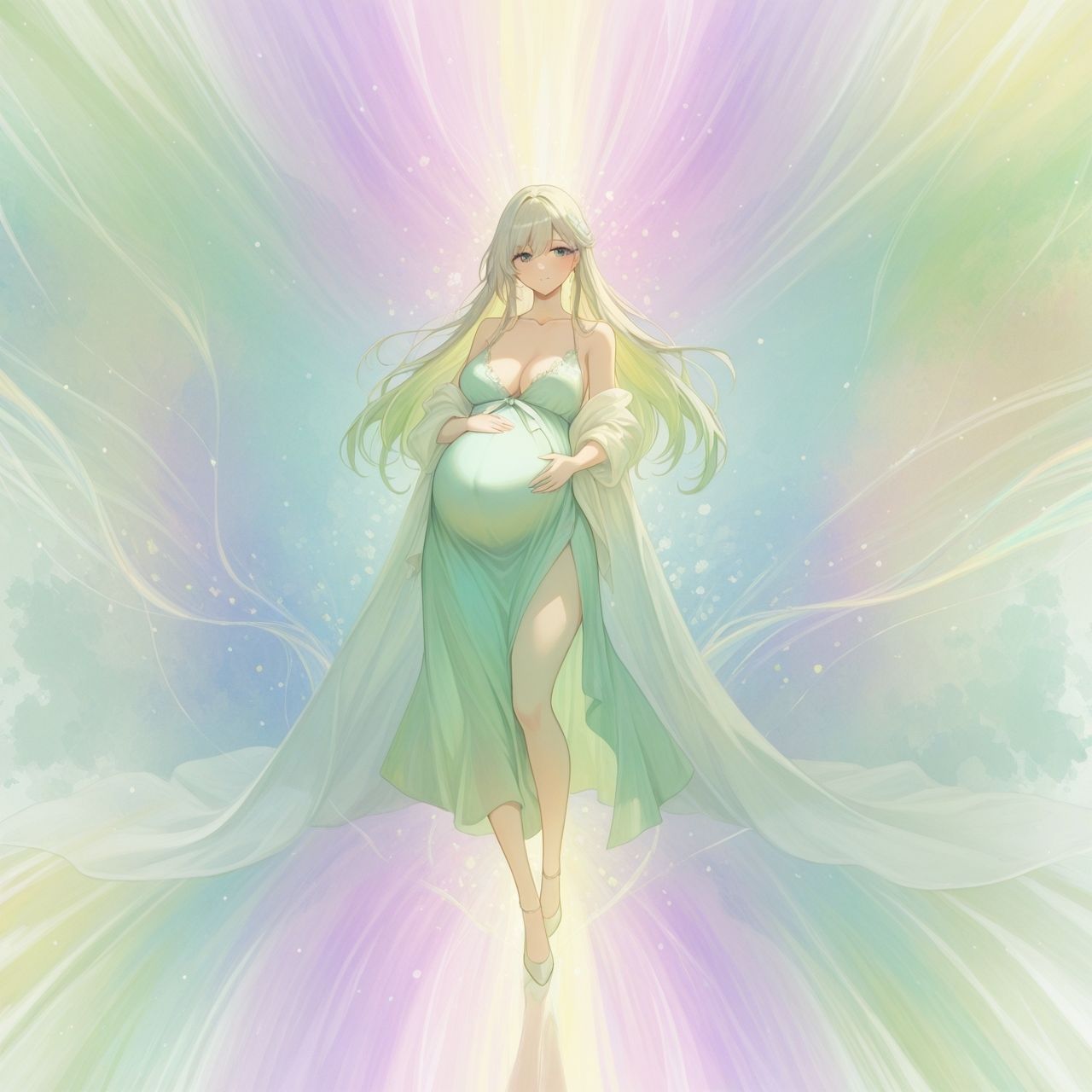幻想妊婦的なイラスト集 - サンプル画像 9