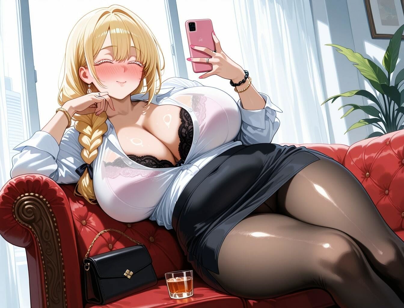 人妻爆乳OL 性接待 - サンプル画像 6
