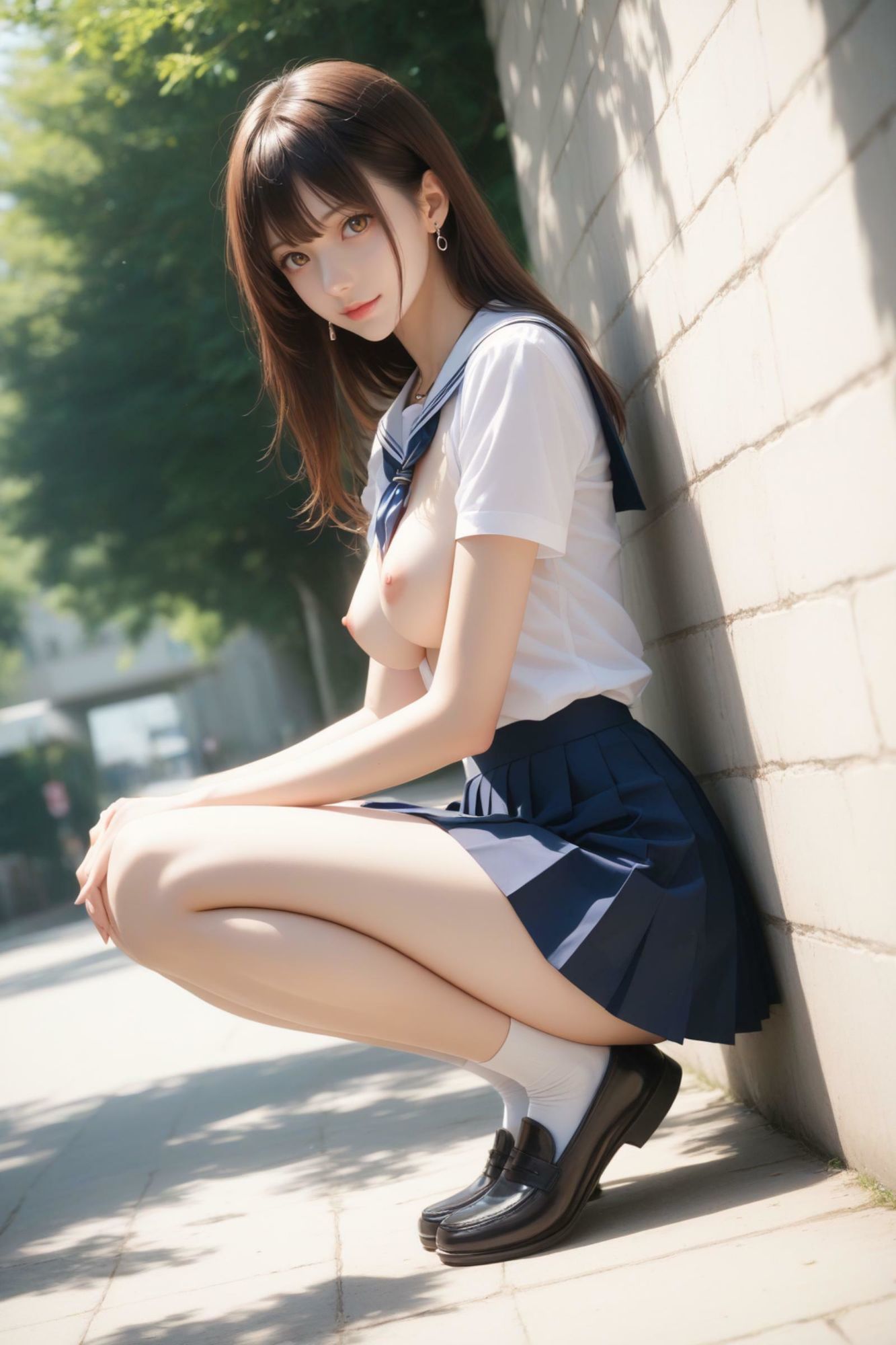 気取った制服少女をブチ壊す - サンプル画像 2