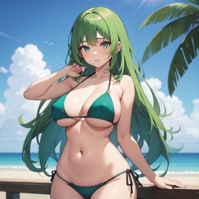 水着のお姉さん（セリフなし  AIイラスト集） - サンプル画像 4