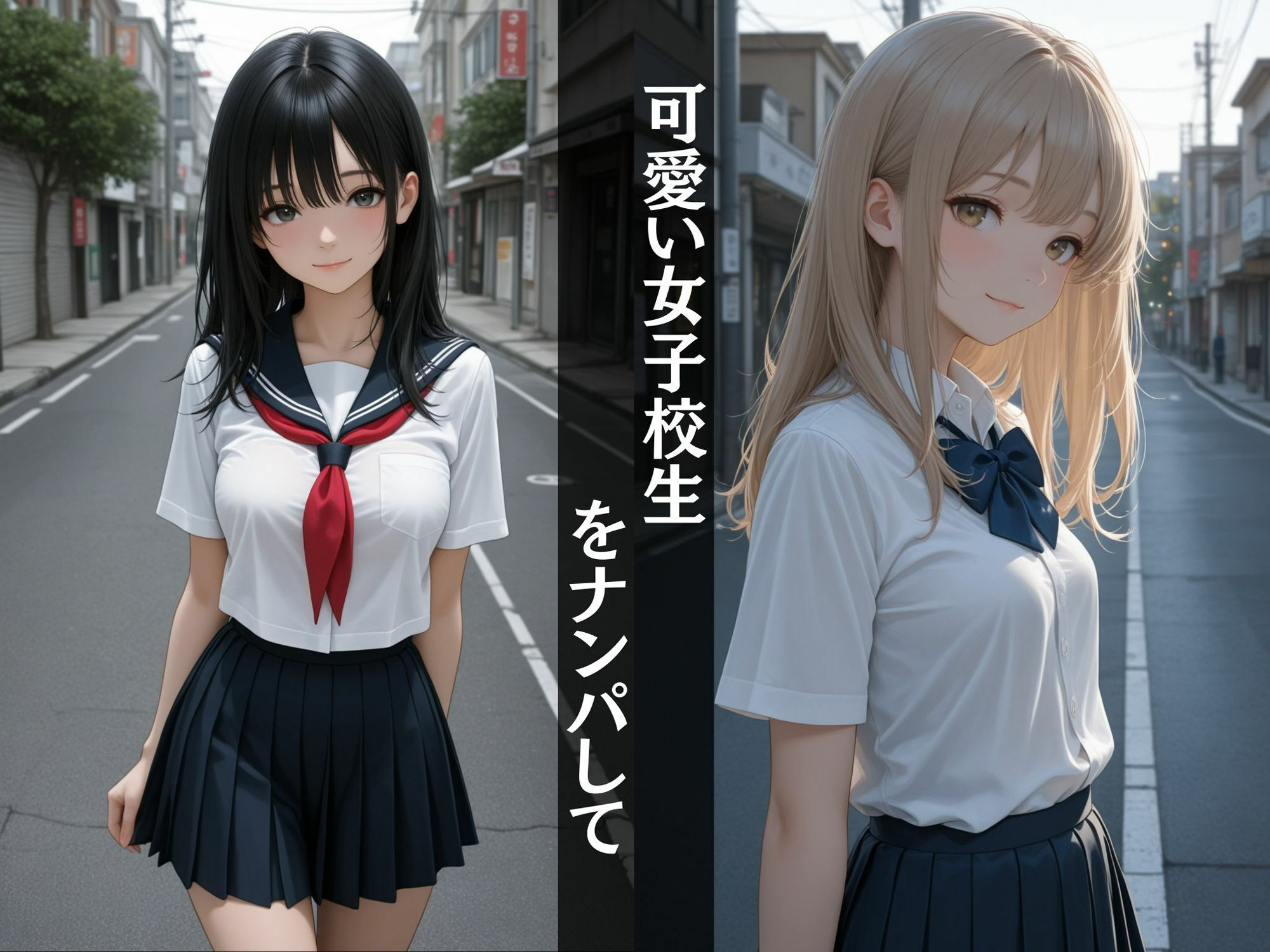 【学生青姦】  制服で帰宅中の女子校生！〜出会ってその場で中出し性交〜 - サンプル画像 1