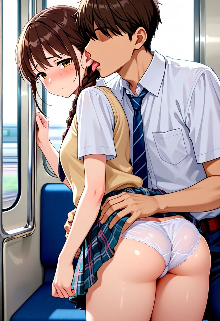 痴●電車、中出し肉便器 - サンプル画像 9
