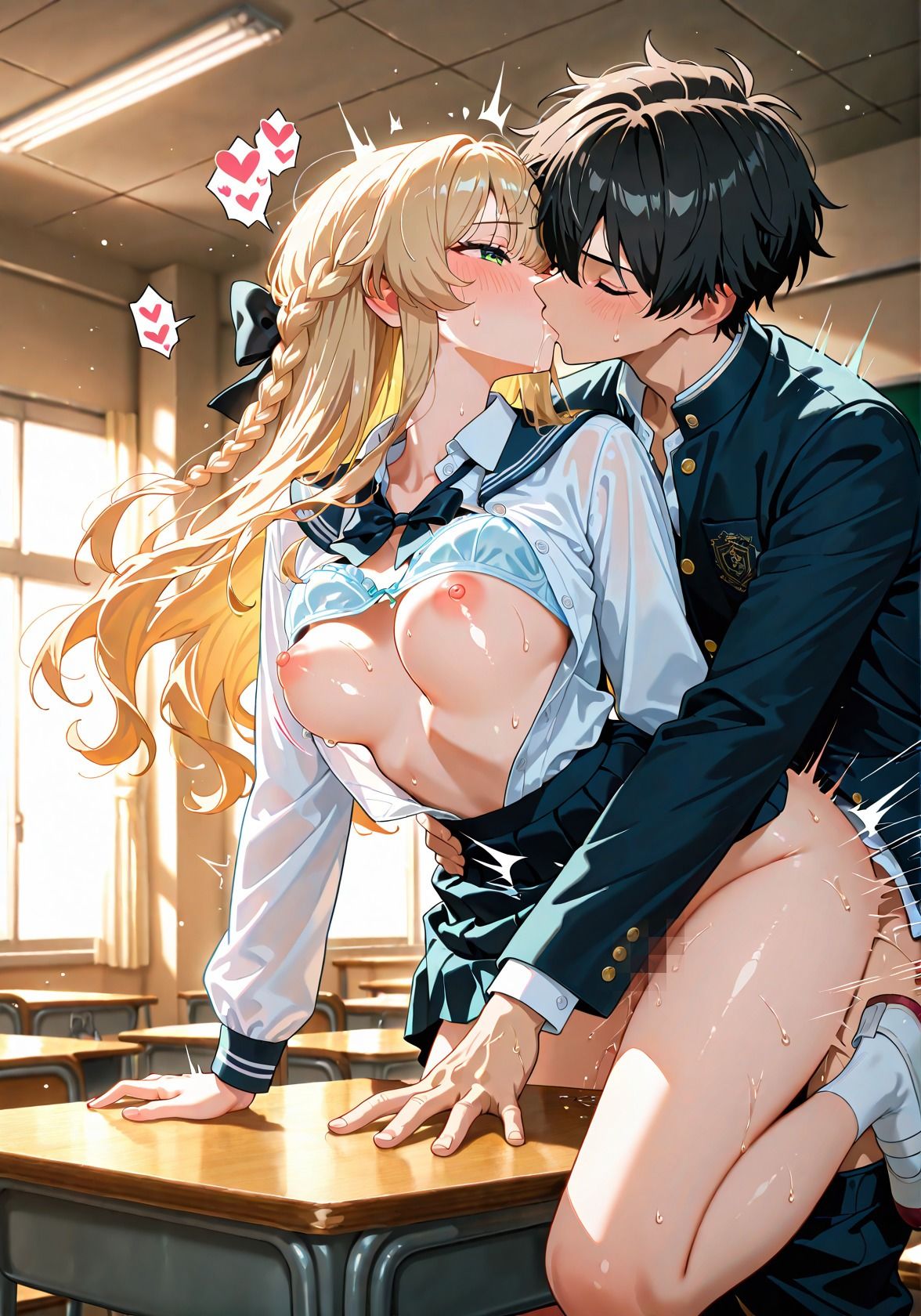 変態お嬢様が学校中を中出しNTR  『お兄様、ごめんなさい…でも、気持ち良すぎて止まらないの…』 - サンプル画像 10