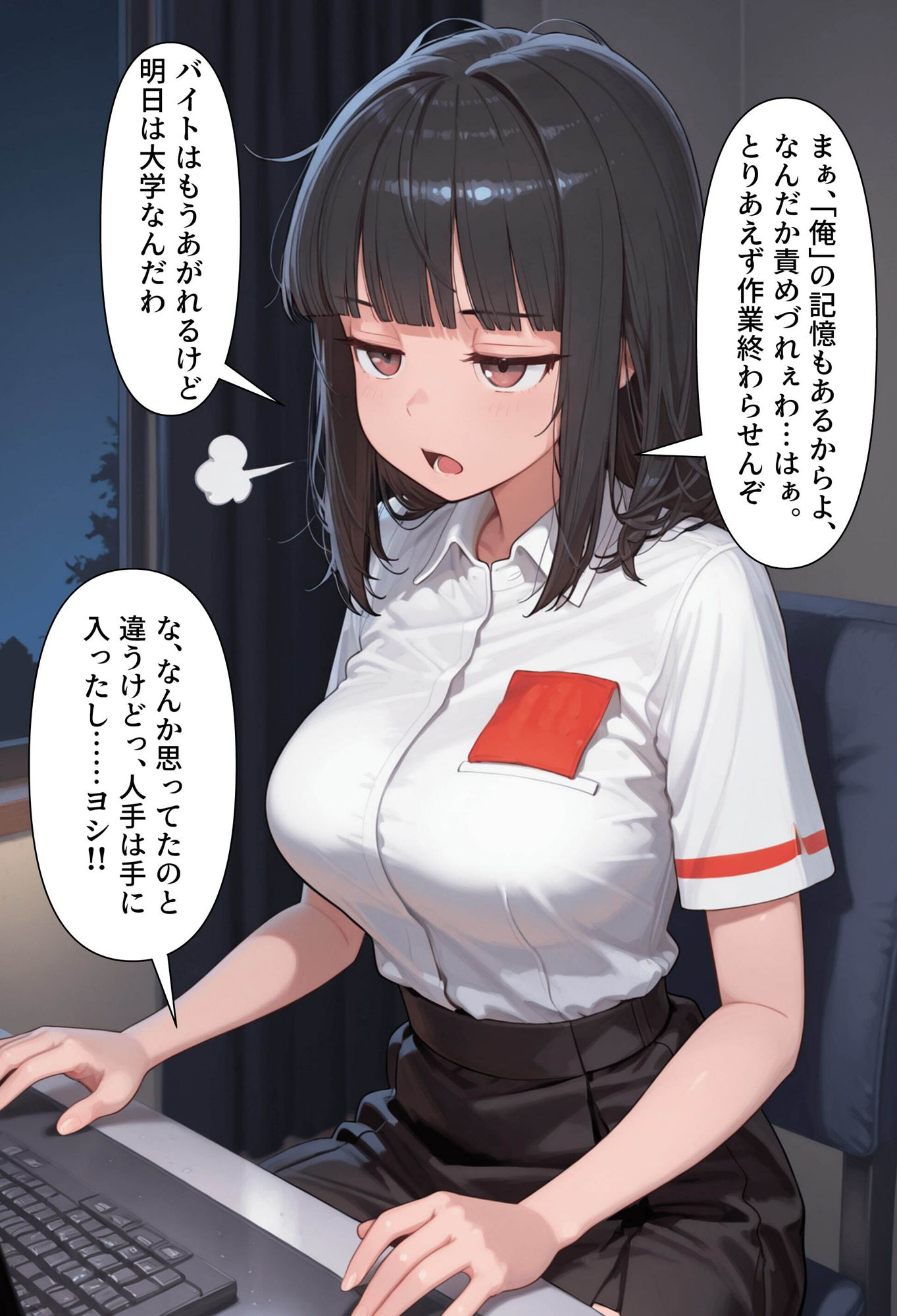 【分魂憑依】美少女配達員ちゃん（彼氏持ち） - サンプル画像 4