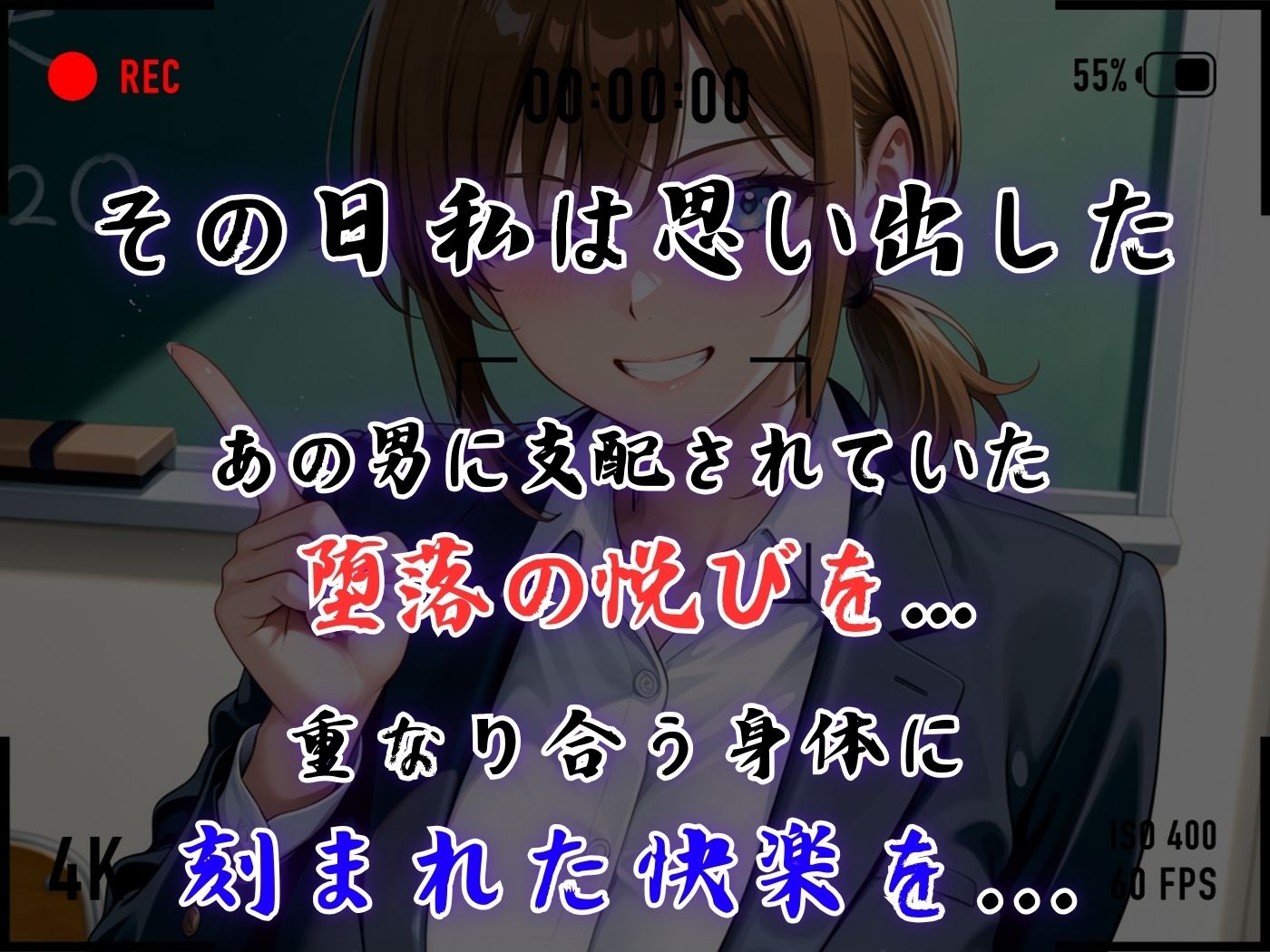 【4Kイラスト】1万3000人の生徒を抱いた校長による篠原結衣への性指導（教室編） - サンプル画像 3
