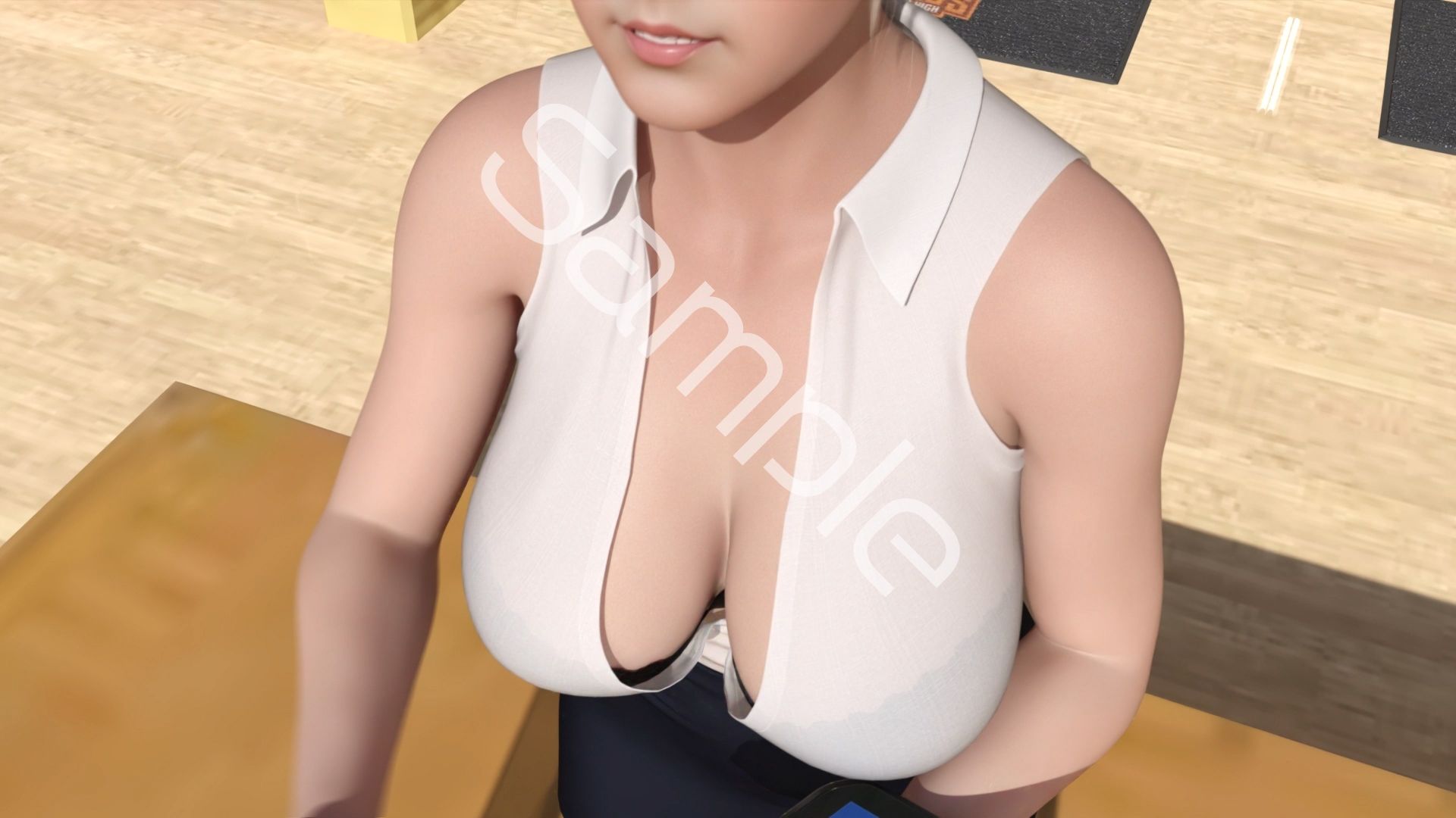 学生イングリッシュディベート全国大会に生徒会長 一ノ瀬廻里が臨む！Vol.01-P『国際ディベート協会のエレン・ベイカー先生（アジア太平洋局長・27歳女性）による開会の挨拶』（PV:水色Tバックショーツ） - サンプル画像 2