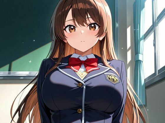 巨乳JKと汗だく中出しセックス - サンプル画像 1