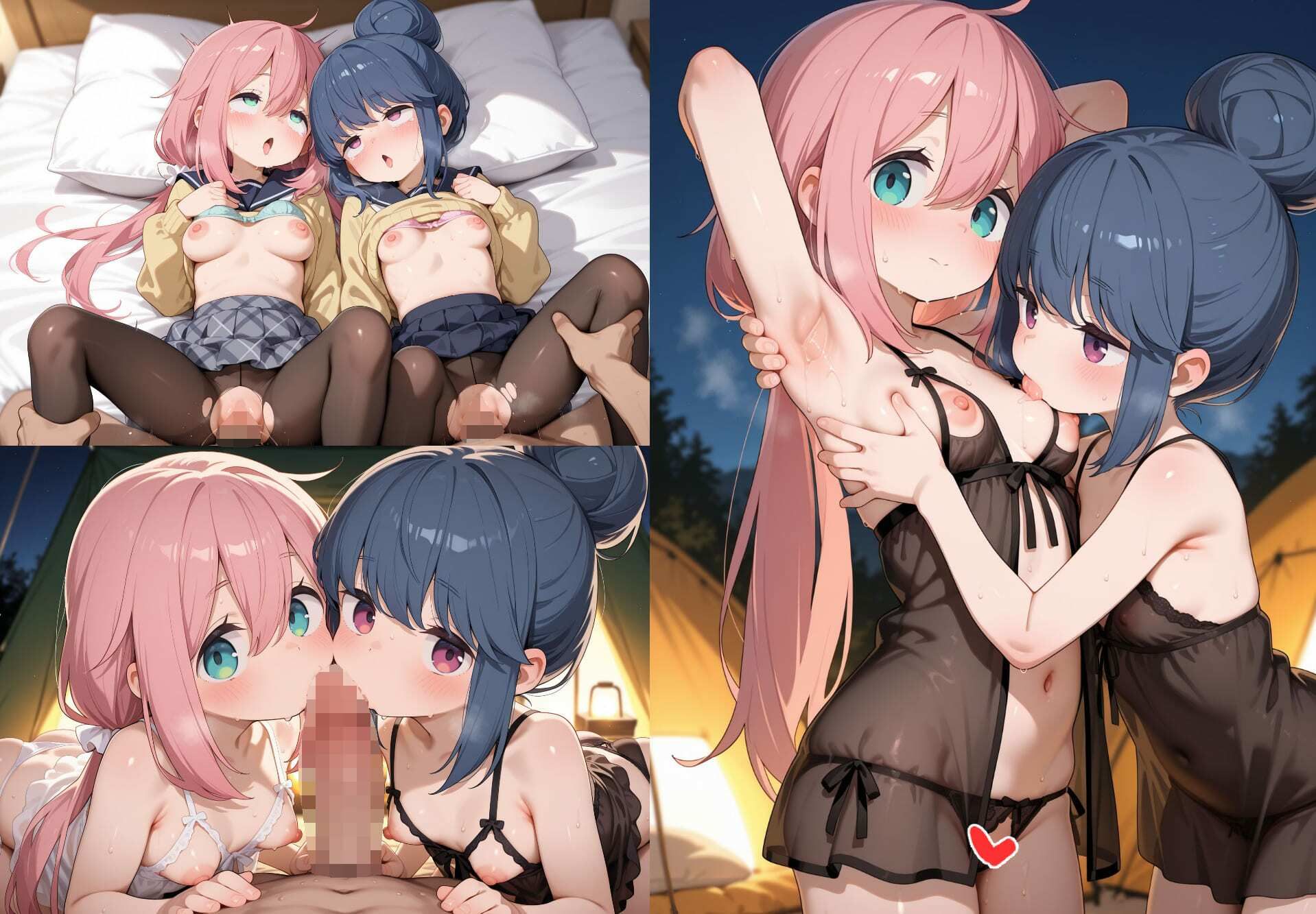 ゆるーくキャンプでエッチするCG集 - サンプル画像 5