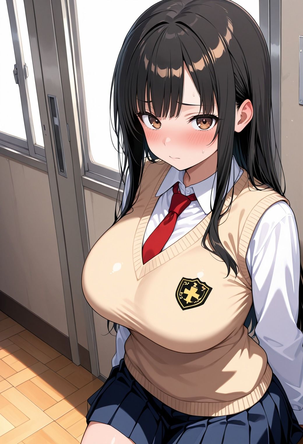 完堕ち援交強〇受精  でか尻でか乳女子校生のハメ撮り日記 - サンプル画像 1