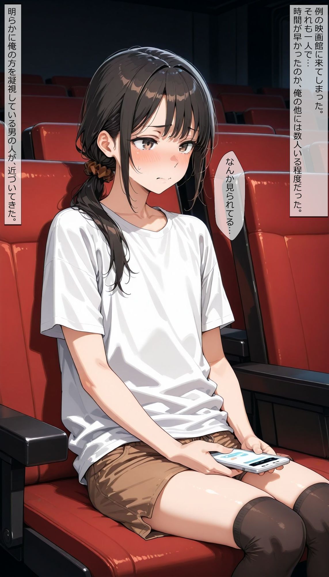 【女装】彩花の場合17 映画館再び - サンプル画像 1