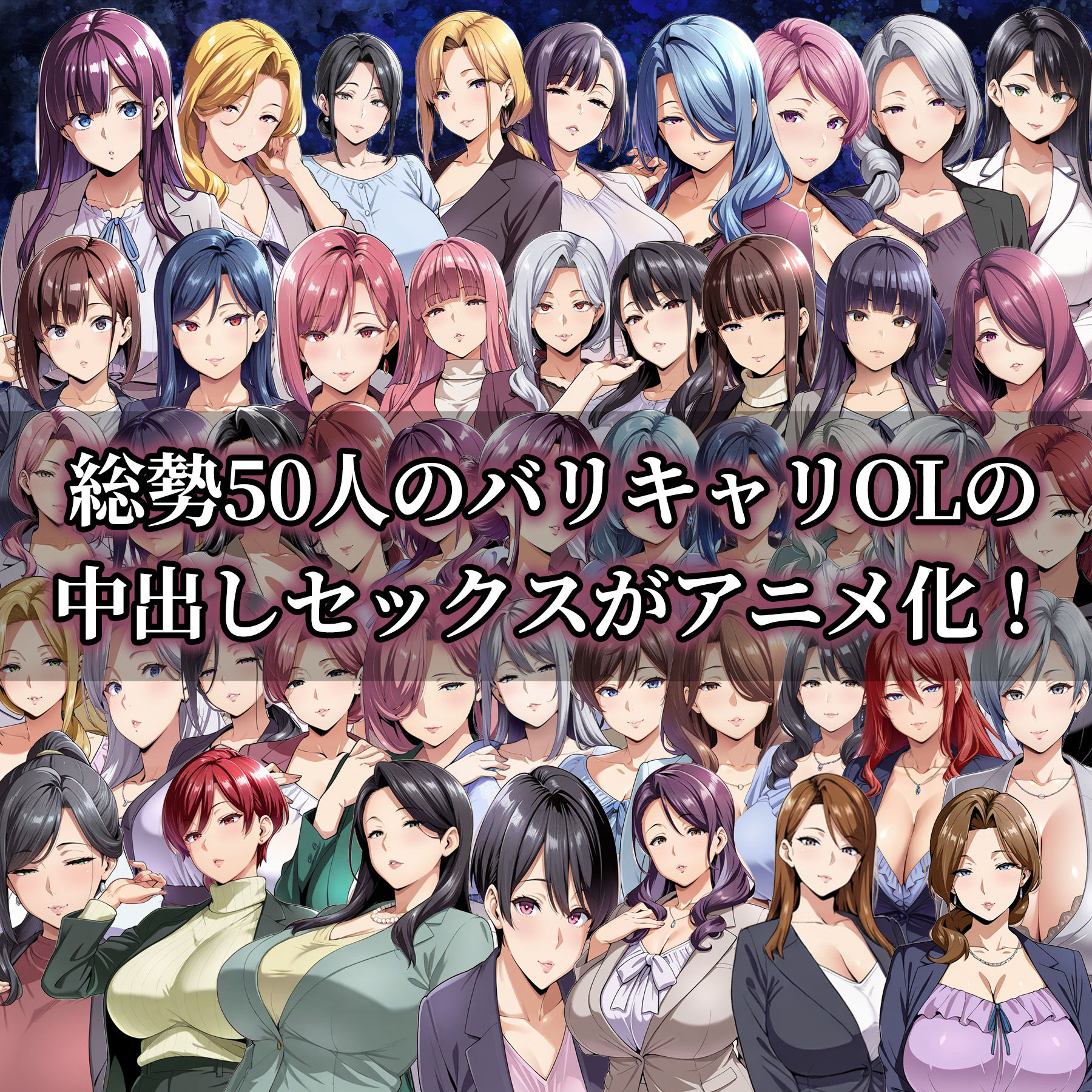 【4Kアニメ】中出しセックス50連発！〜バリキャリOL編〜 - サンプル画像 1