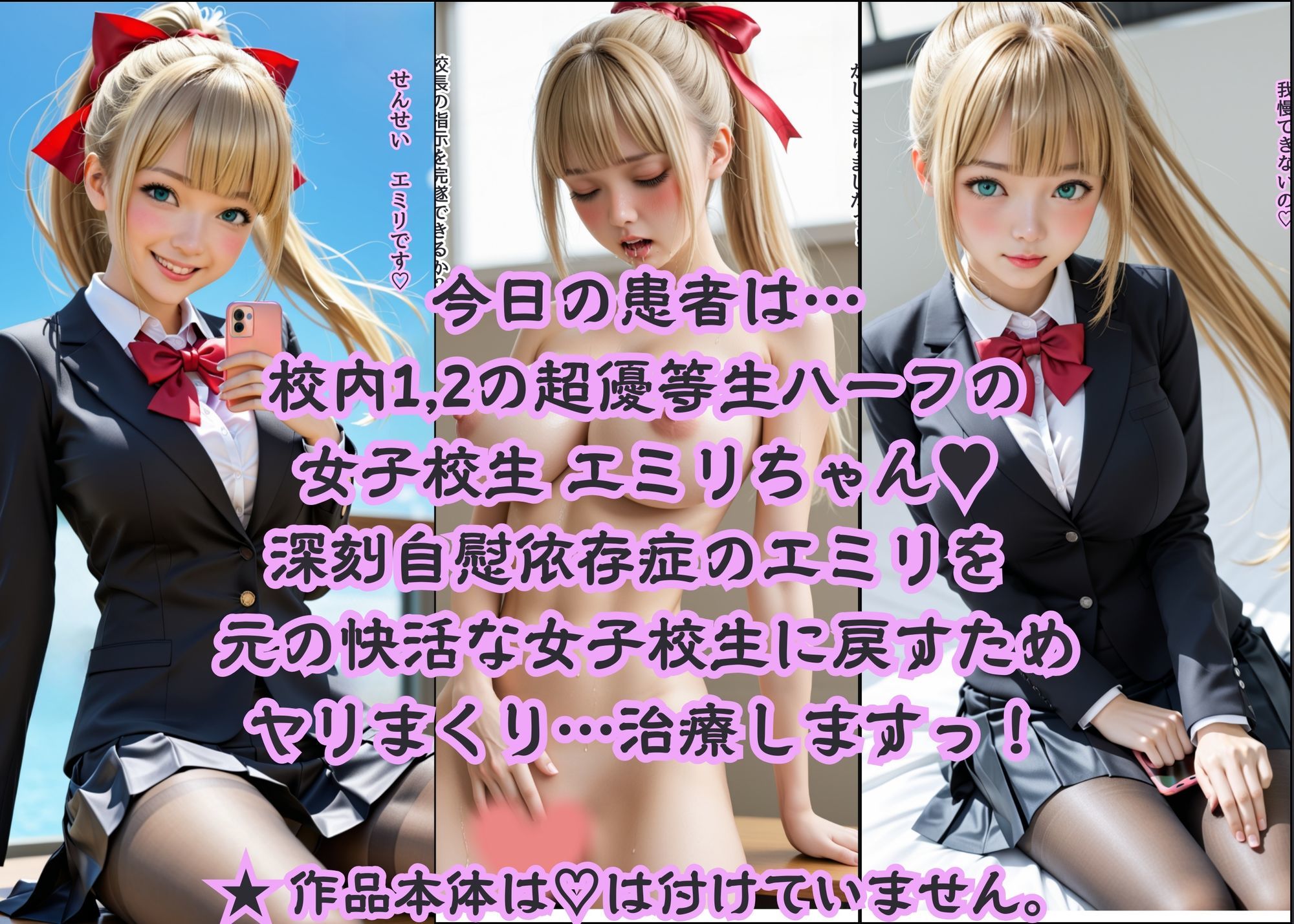 グラビア版 名門女子校の悩める女子校生マル秘治療 大作戦  エミリの場合 - サンプル画像 2