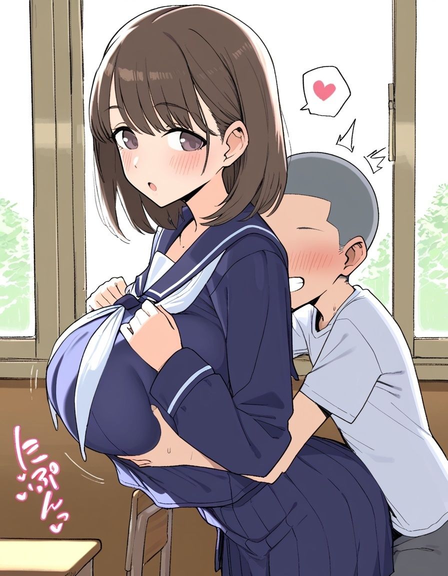 【エロ〇キx寝取られ】中出されまくる巨乳女子〇生 - サンプル画像 3