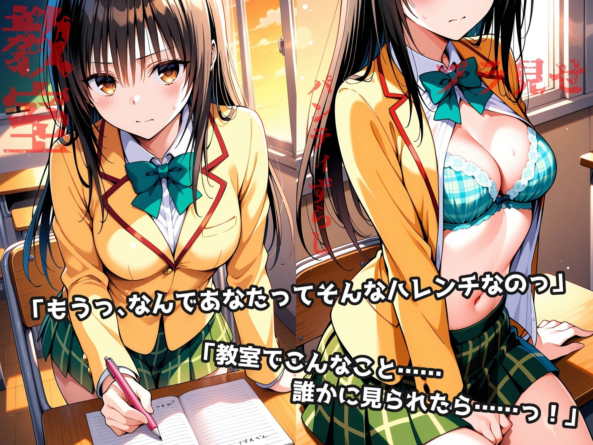 ヒロイン鬼ハメ  ●手川唯と学校でえっちしよっ - サンプル画像 1