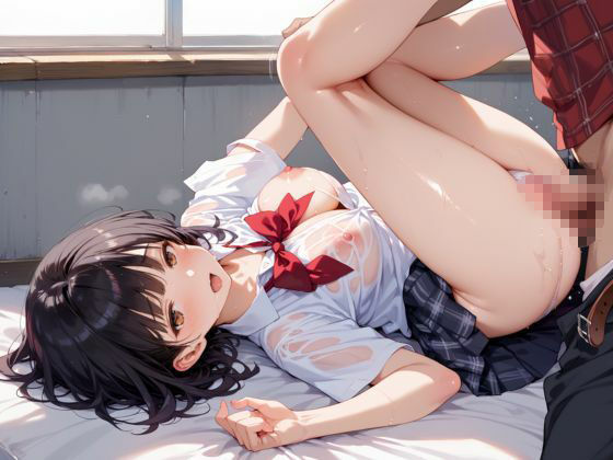 爆乳女子生徒に種付プレス - サンプル画像 2