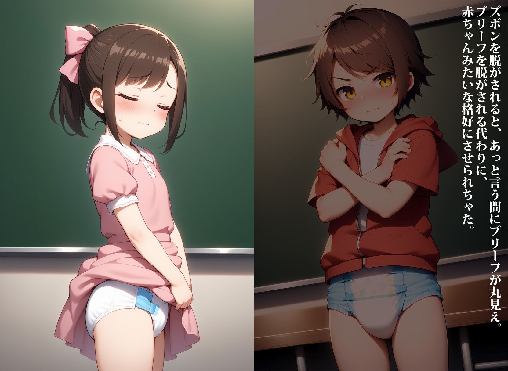 男女平等！オムツ性教育 - サンプル画像 1