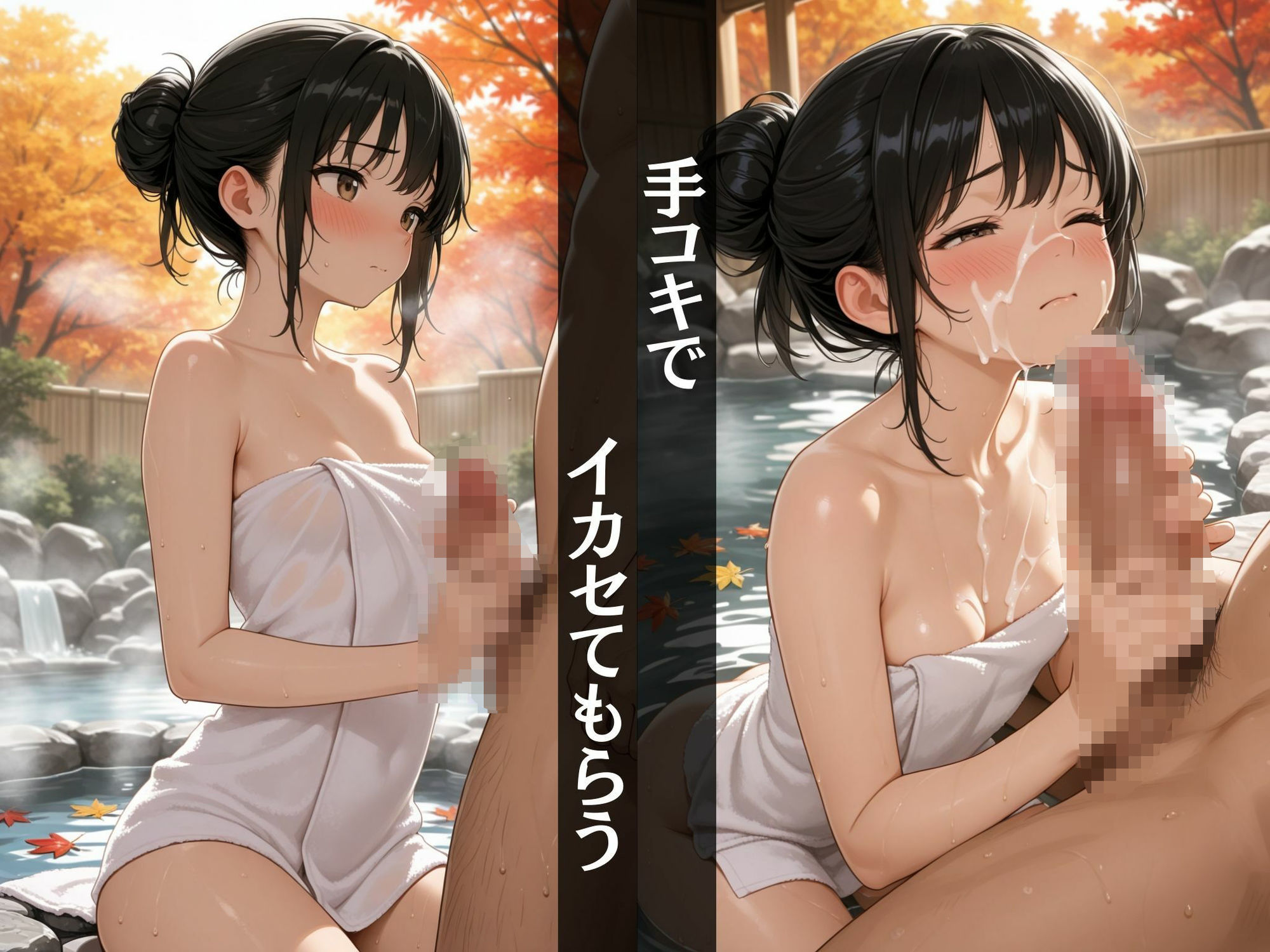【温泉旅行】  女子校生と登山しながら！〜紅葉を背に夢中で激しい性交〜 - サンプル画像 7