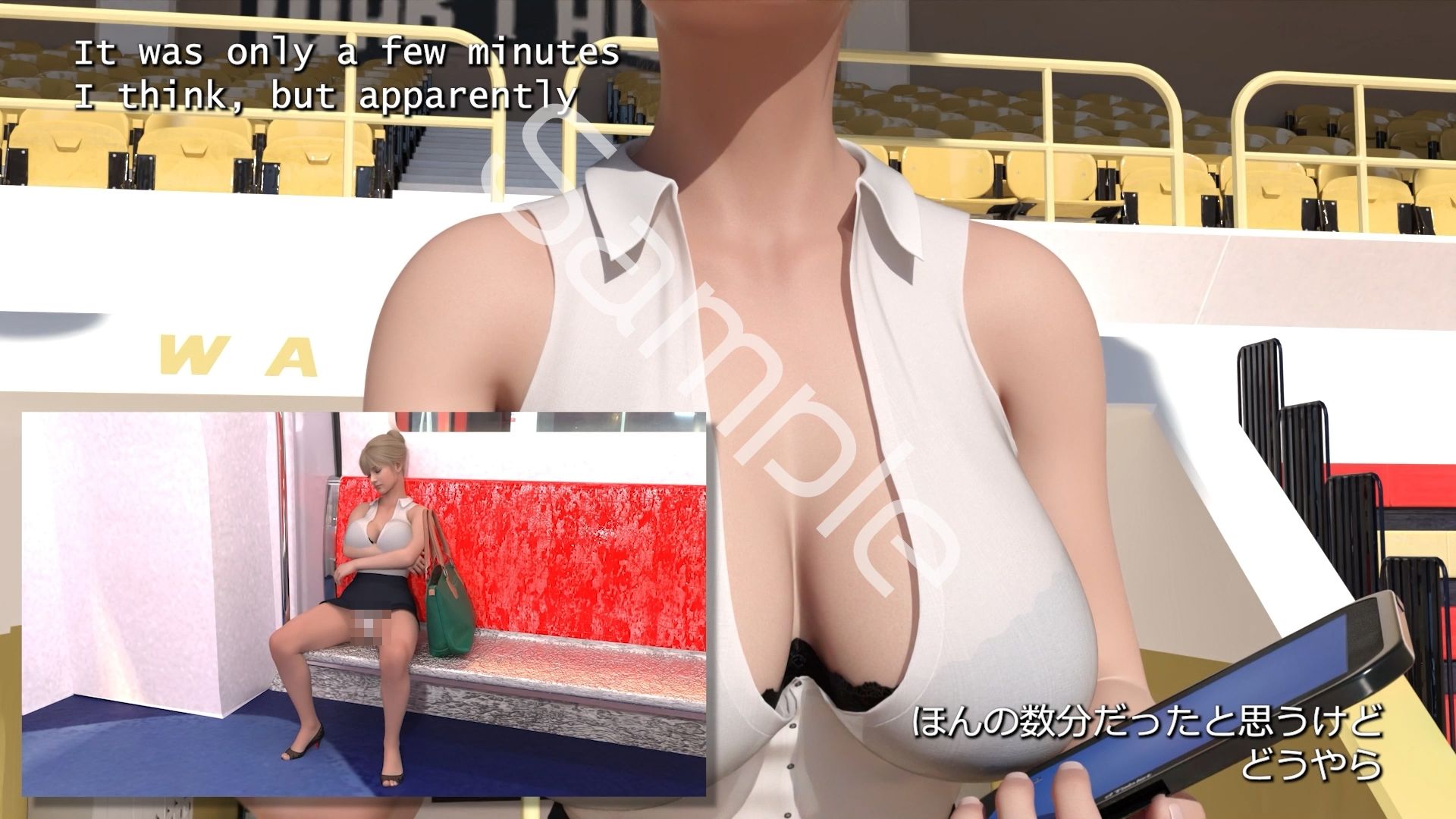 【●100】学生イングリッシュディベート全国大会に生徒会長 一ノ瀬廻里が臨む！Vol.02『選手入場とドスケベ放送部の暗躍再び！』 - サンプル画像 5