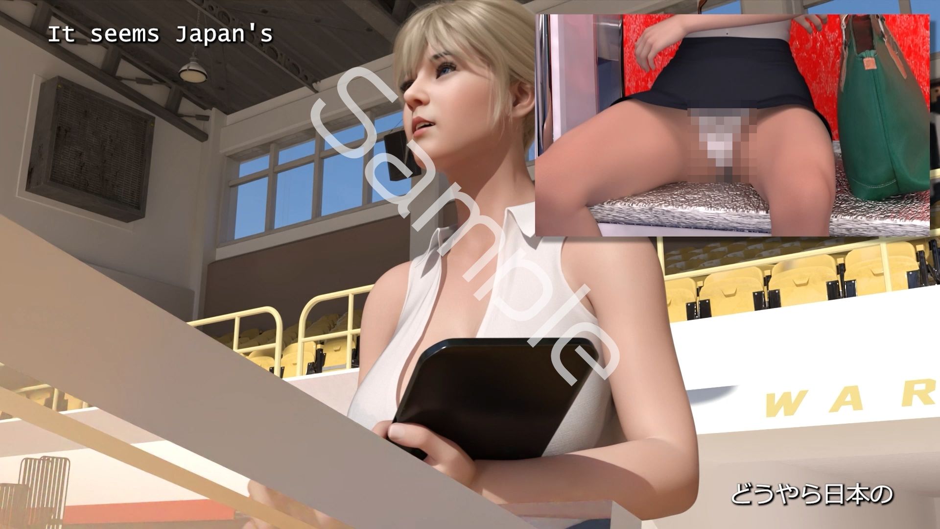 【●100】学生イングリッシュディベート全国大会に生徒会長 一ノ瀬廻里が臨む！Vol.02『選手入場とドスケベ放送部の暗躍再び！』 - サンプル画像 6