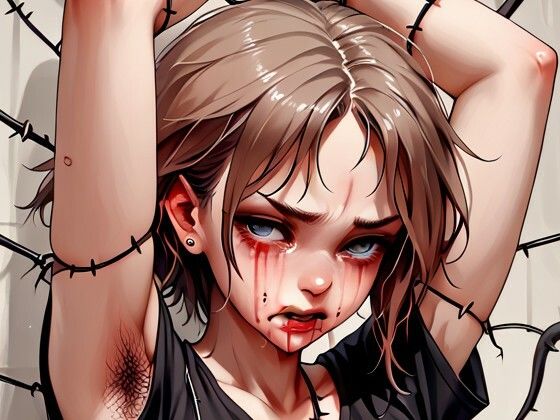 近未来女性兵士鉄線拷問2