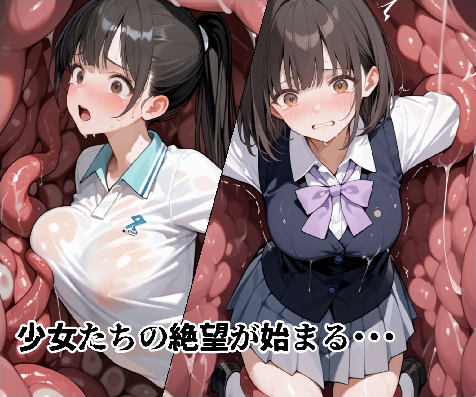 肉壁ノ檻 異形に捕らわれた女の子たちは丸呑みの末、終わらない快楽地獄に堕ちる… - サンプル画像 6