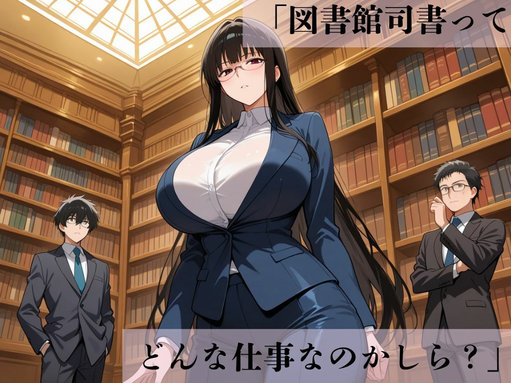 デカパイ美人妻眼鏡蔵書禁秘録 - サンプル画像 1