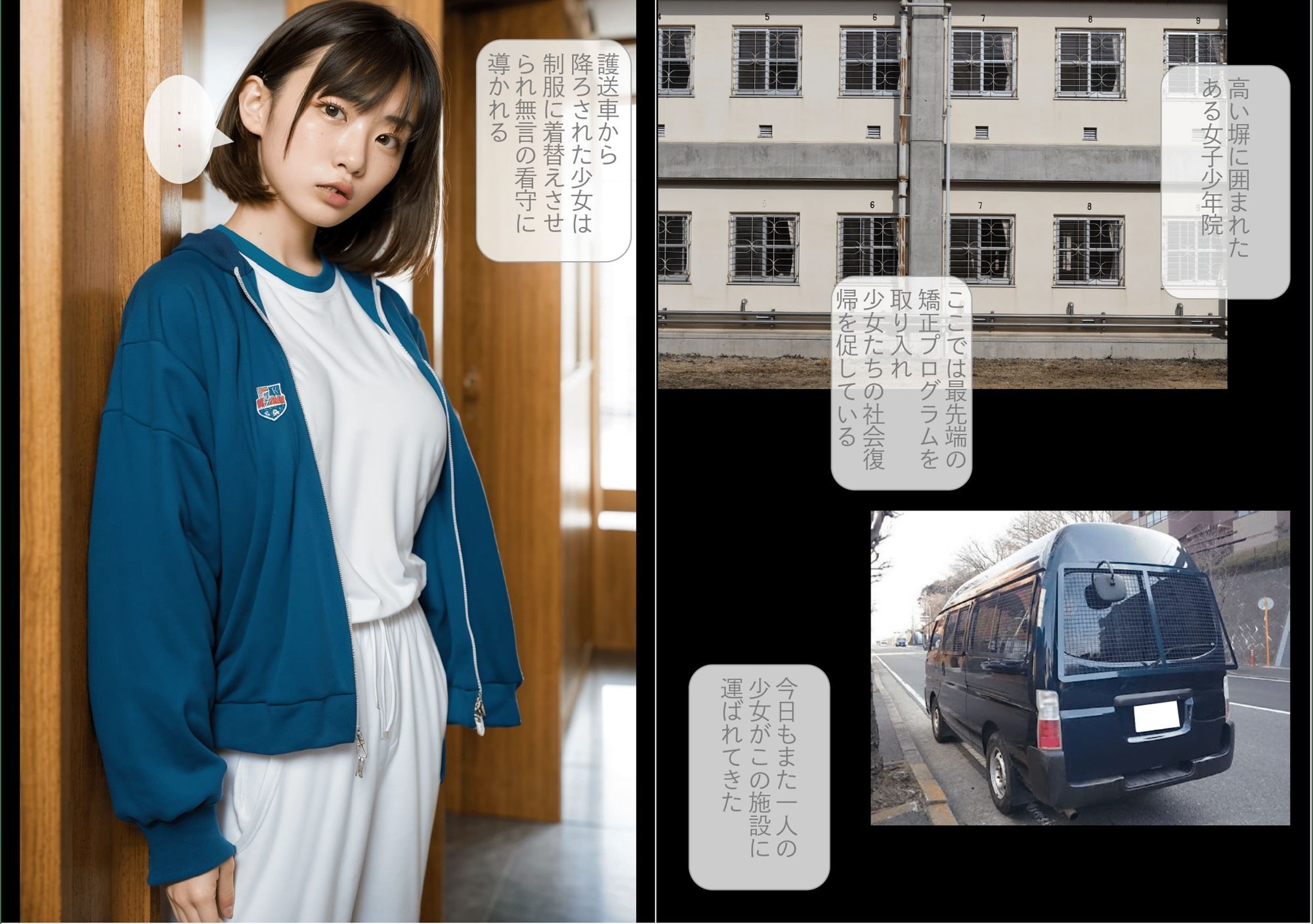 ［ストーリー＋大量画像］カワイイのに素行不良少女！？人生舐めプのいじめ加害者 社会復帰のための矯正交尾女子少年院 - サンプル画像 2