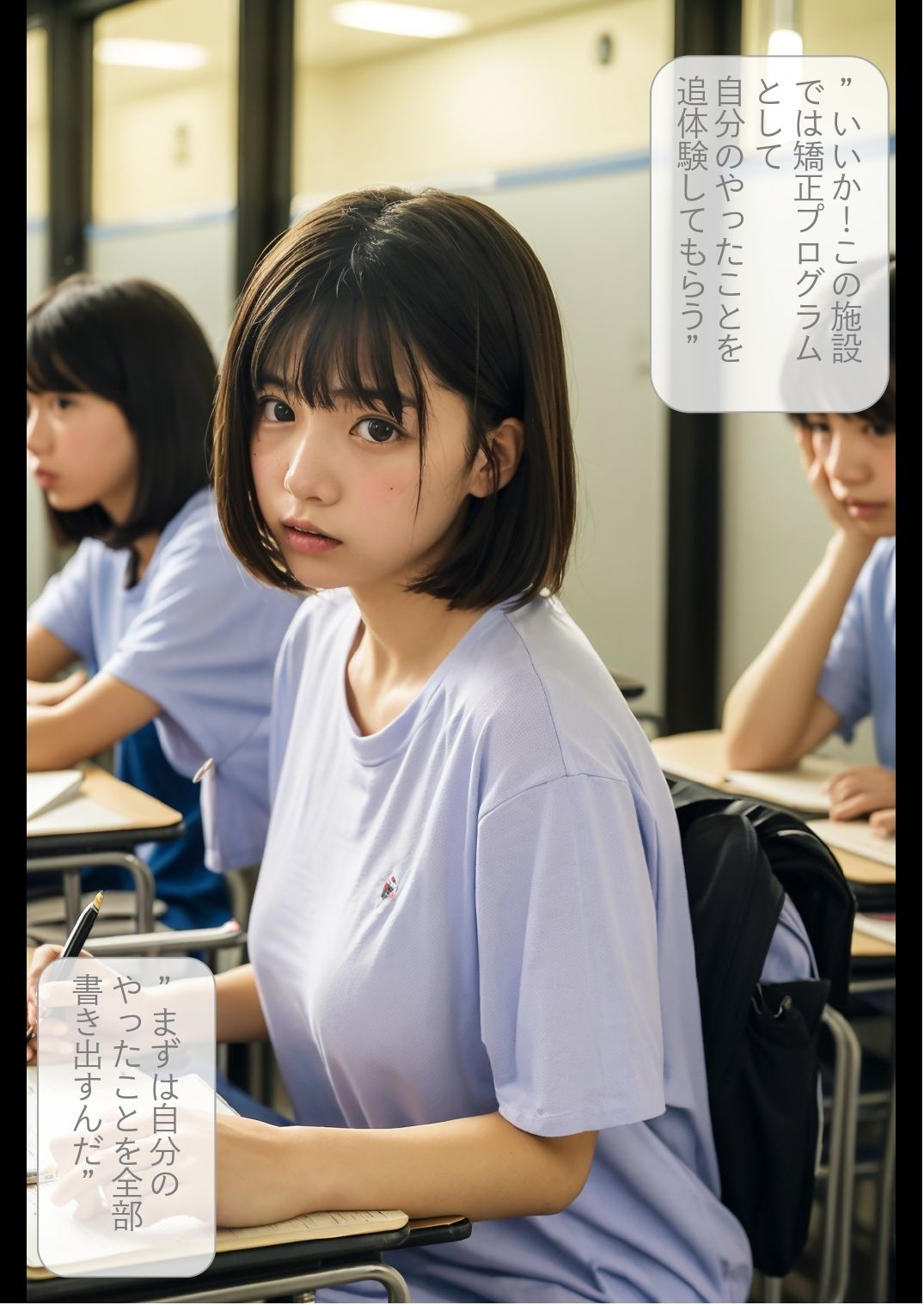 ［ストーリー＋大量画像］カワイイのに素行不良少女！？人生舐めプのいじめ加害者 社会復帰のための矯正交尾女子少年院 - サンプル画像 5