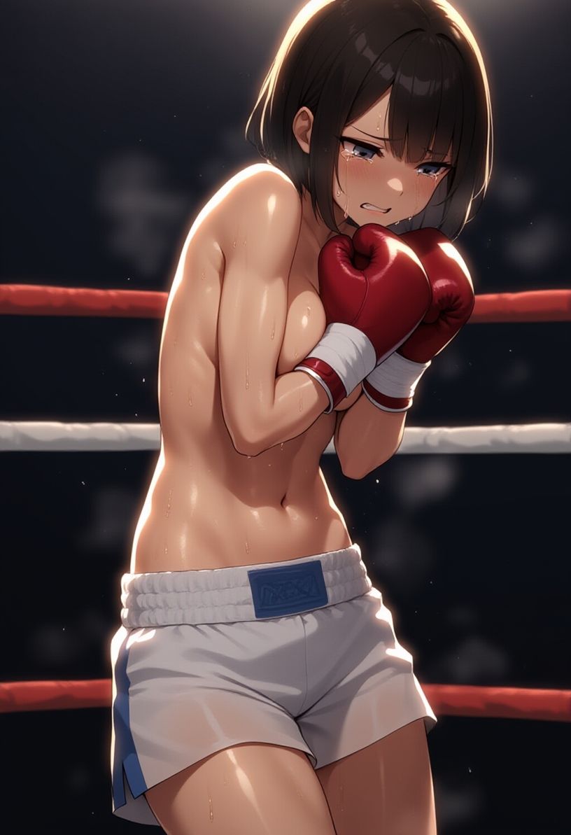 女子ボクシング美少女AIイラストコレクション5 罰ゲーム編 - サンプル画像 2