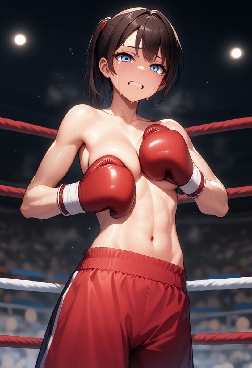 女子ボクシング美少女AIイラストコレクション5 罰ゲーム編 - サンプル画像 4
