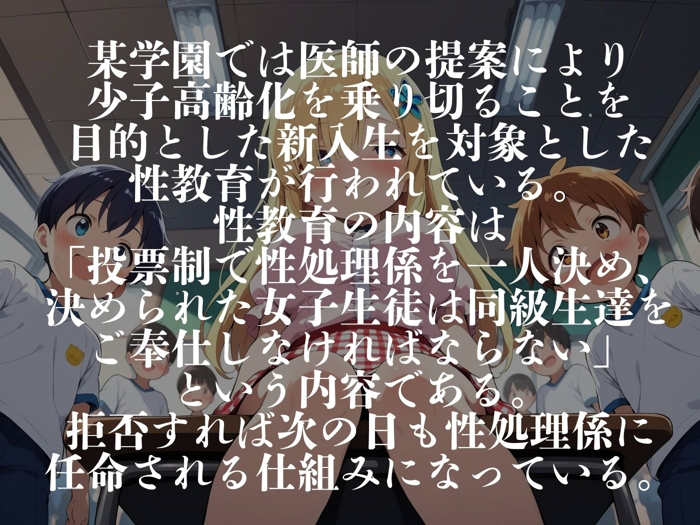 新入生性教育〜性処理係に任命された美少女達〜 - サンプル画像 1