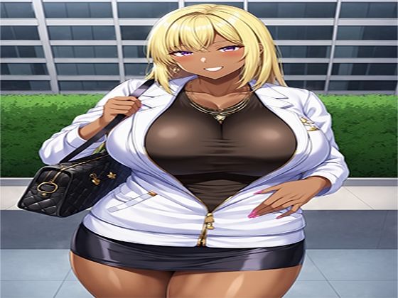 肉感ボディ×褐色肌（ハート）むっつりGカップビッチギャル、テクに酔いしれ即堕ち（ハート） - サンプル画像 1