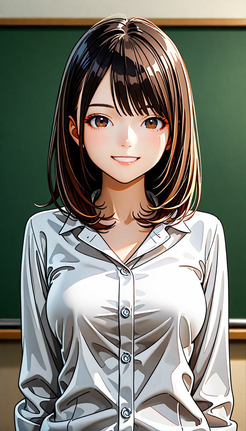 美人教師の濃密な誘惑に導かれ - サンプル画像 1