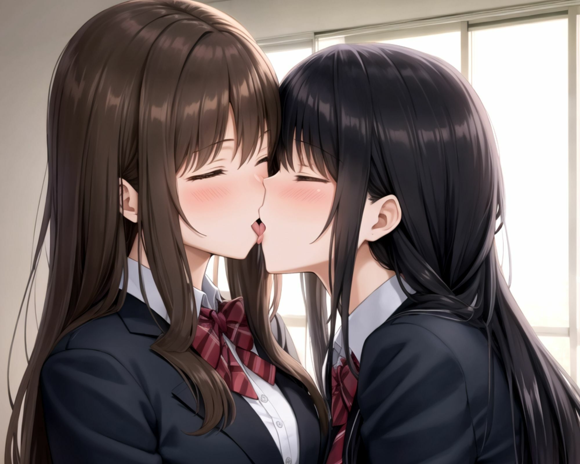 同級生とのレズセックスに溺れるまで - サンプル画像 1