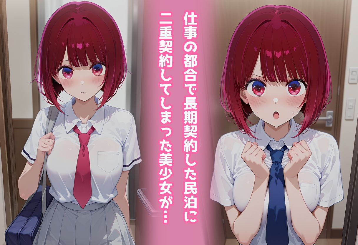 民泊トラブル！？…美少女と突然の強●ルームシェア性活 〜有●かな編〜 - サンプル画像 1