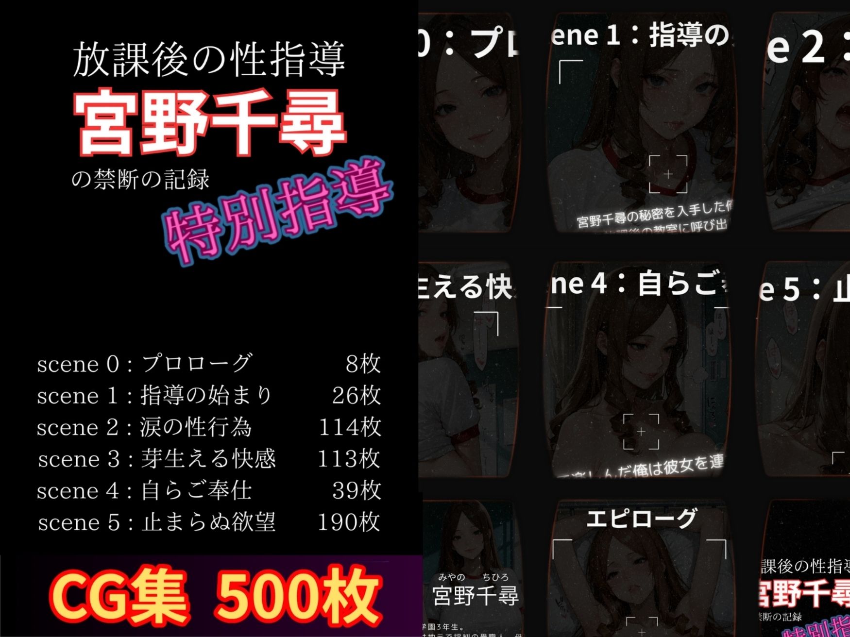 放課後の性指導 〜宮野千尋の禁断の記録-ハメ撮り - サンプル画像 1