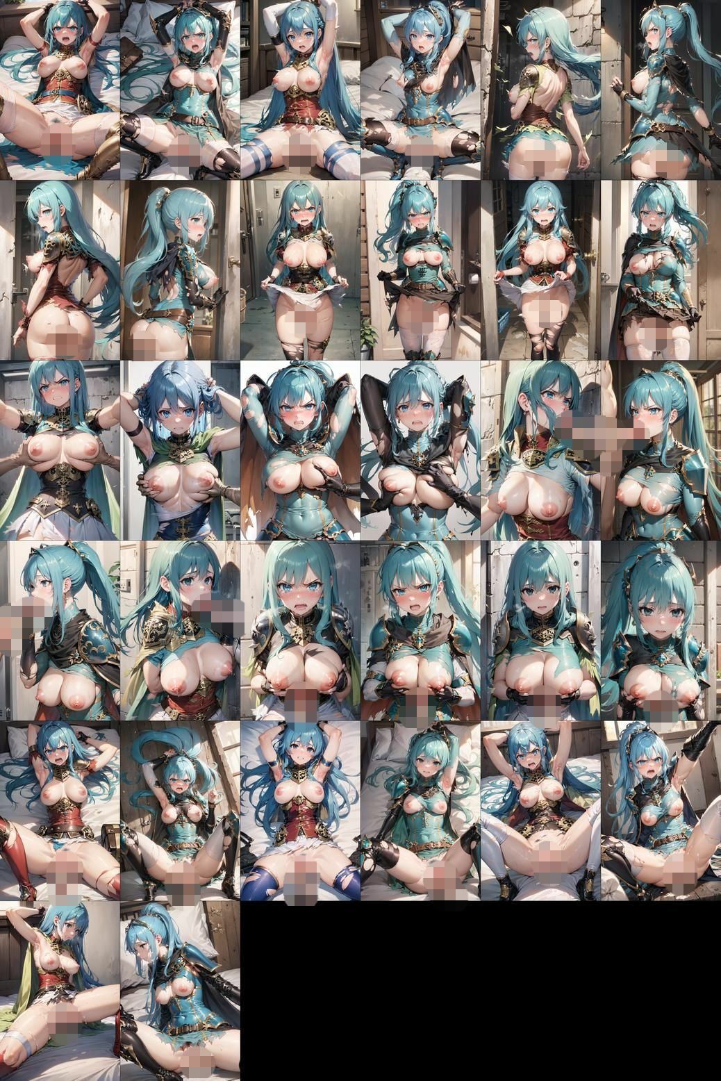 敗北・号泣 女騎士たち（ファイアーエムブレム 聖魔の光石） - サンプル画像 5