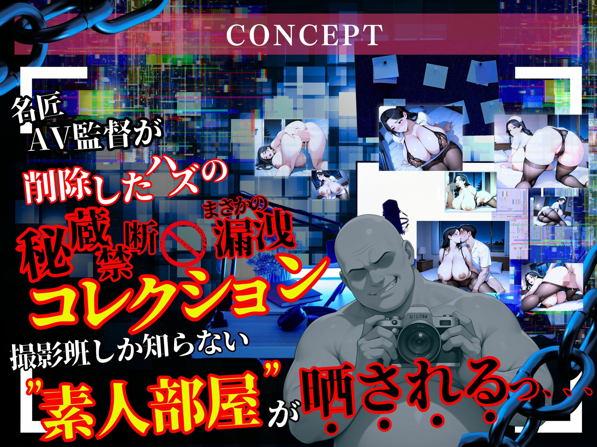 【素人部屋】爆乳むち尻人妻ナース - サンプル画像 1