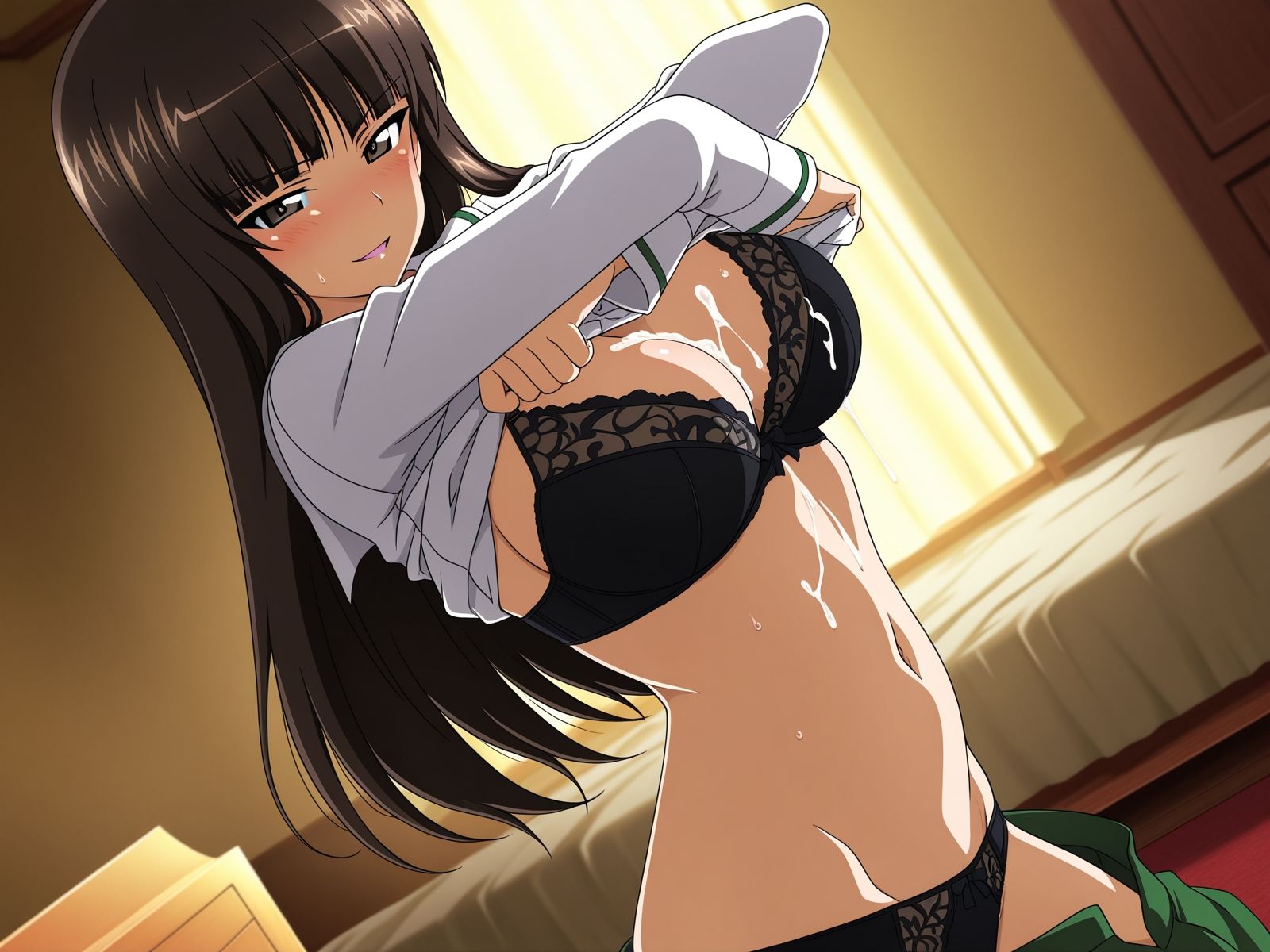 西住流家元とコスプレSEX - サンプル画像 2