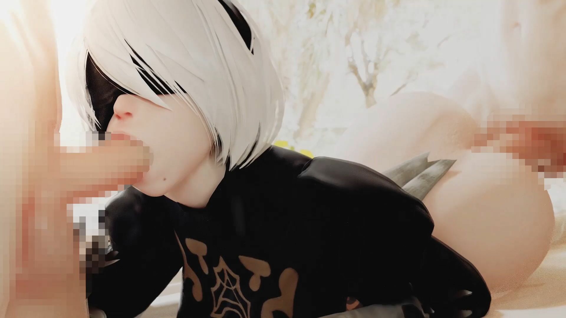 Nie◯2B＆色白ヒロイン’s媚薬メス堕ちハーレム    3DCG動画  vol.3 - サンプル画像 4
