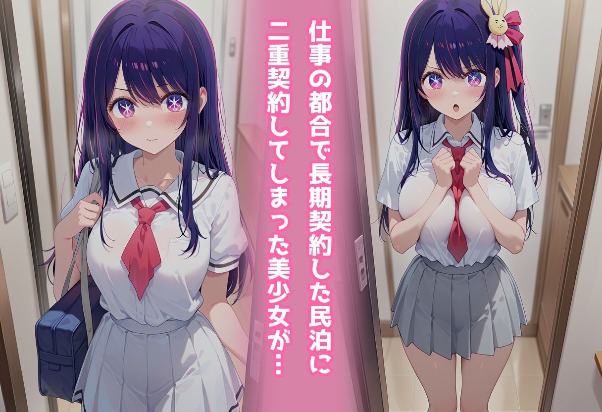 民泊トラブル！？…美少女と突然の強●ルームシェア性活〜星●アイ編〜 - サンプル画像 1