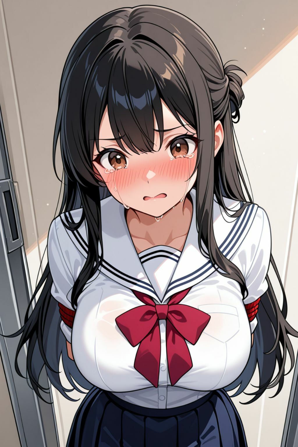 爆乳学園 恥辱の種付け:理性を失い快楽に溺れる肉便器たち - サンプル画像 2